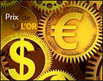 Prix de l'or novembre 2022